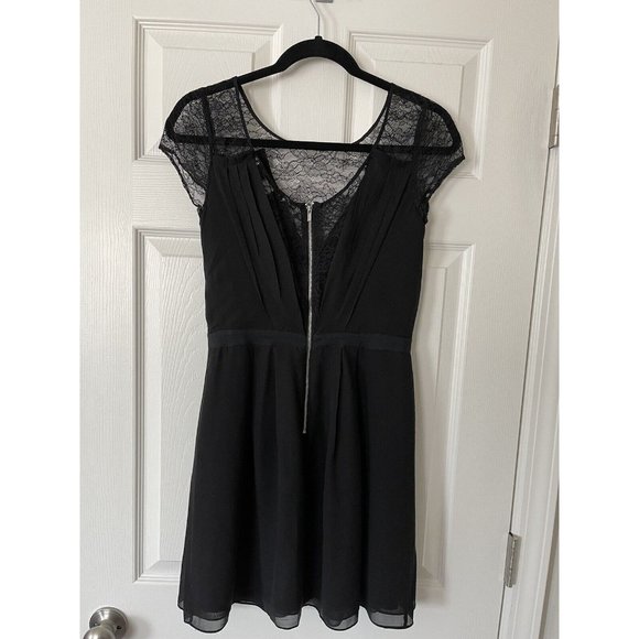 DVF Diane Von Furstenberg Holli Silk Black Dress - Size 2 - Picture 9 of 15